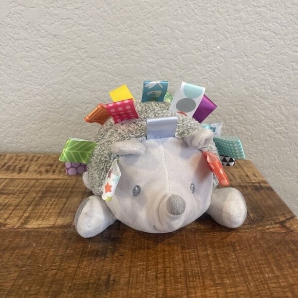 Mary Meyer Taggies Signature Plush Hedgehog Stuffed Animal Gray 8" Baby Toy - Picture 3 of 8